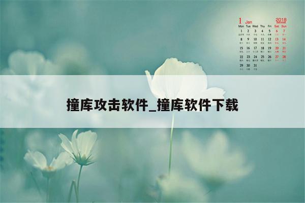 撞库攻击软件_撞库软件下载