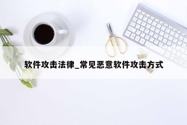 软件攻击法律_常见恶意软件攻击方式