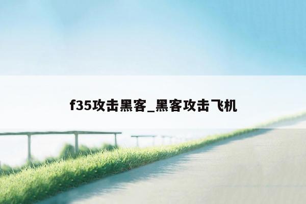 f35攻击黑客_黑客攻击飞机