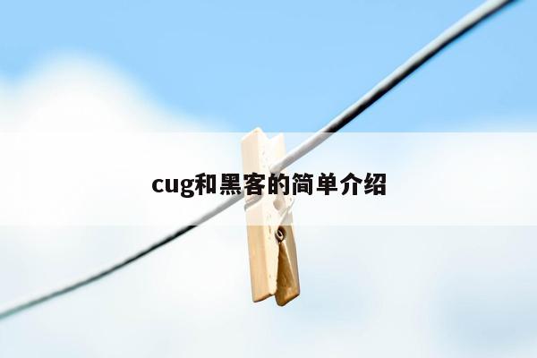 cug和黑客的简单介绍