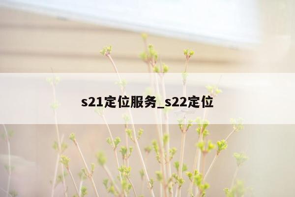 s21定位服务_s22定位