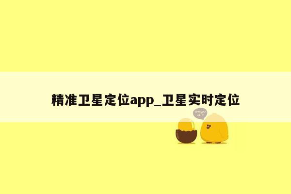 精准卫星定位app_卫星实时定位