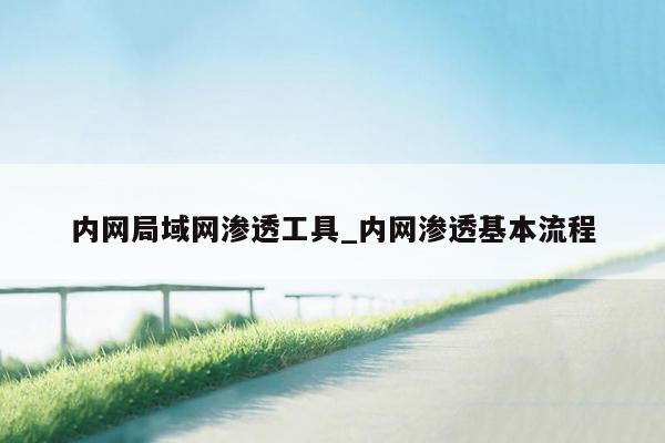 内网局域网渗透工具_内网渗透基本流程