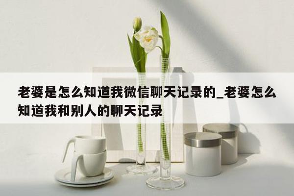 老婆是怎么知道我微信聊天记录的_老婆怎么知道我和别人的聊天记录