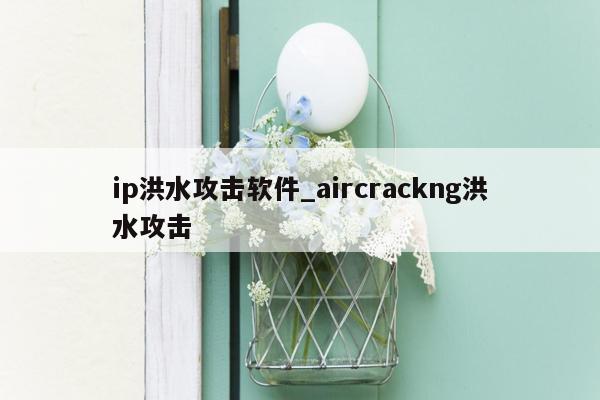 ip洪水攻击软件_aircrackng洪水攻击