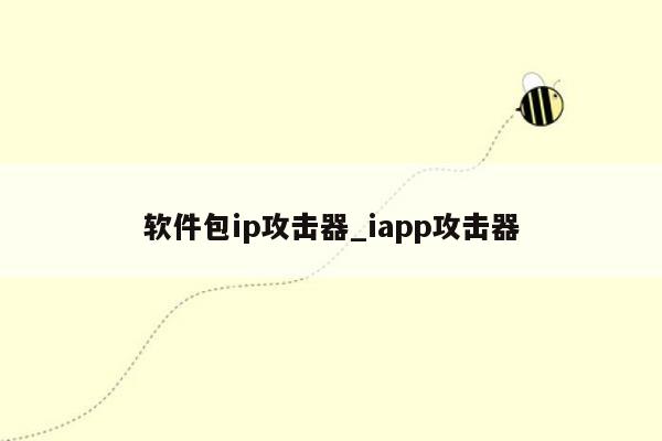 软件包ip攻击器_iapp攻击器