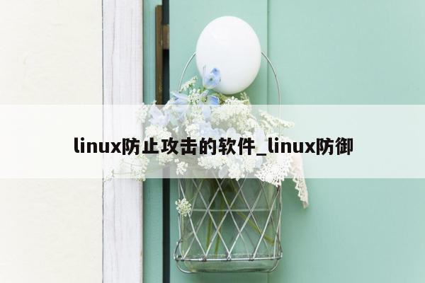 linux防止攻击的软件_linux防御