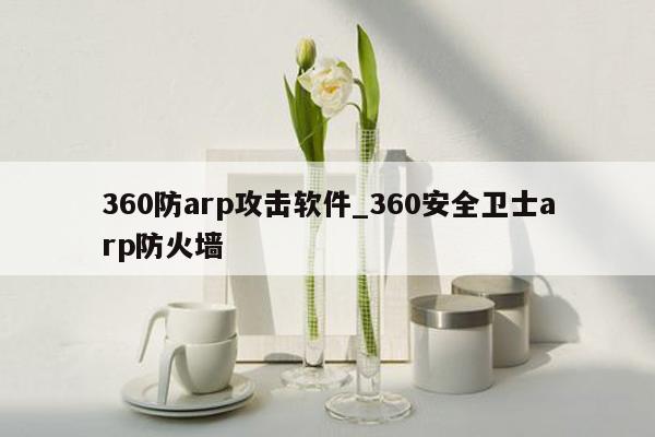 360防arp攻击软件_360安全卫士arp防火墙