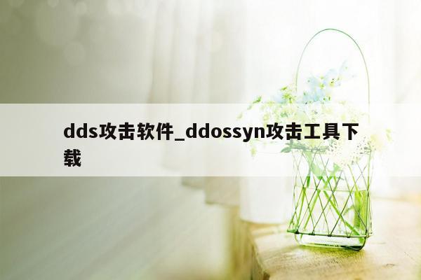 dds攻击软件_ddossyn攻击工具下载