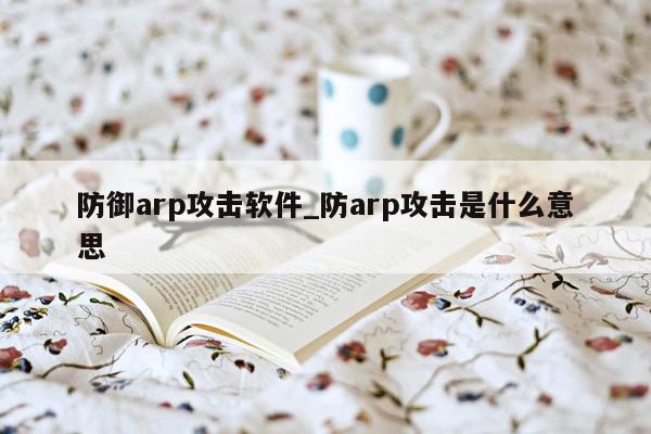 防御arp攻击软件_防arp攻击是什么意思